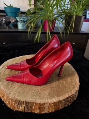 Aldo Red Pointed-Toe Stiletto Heels